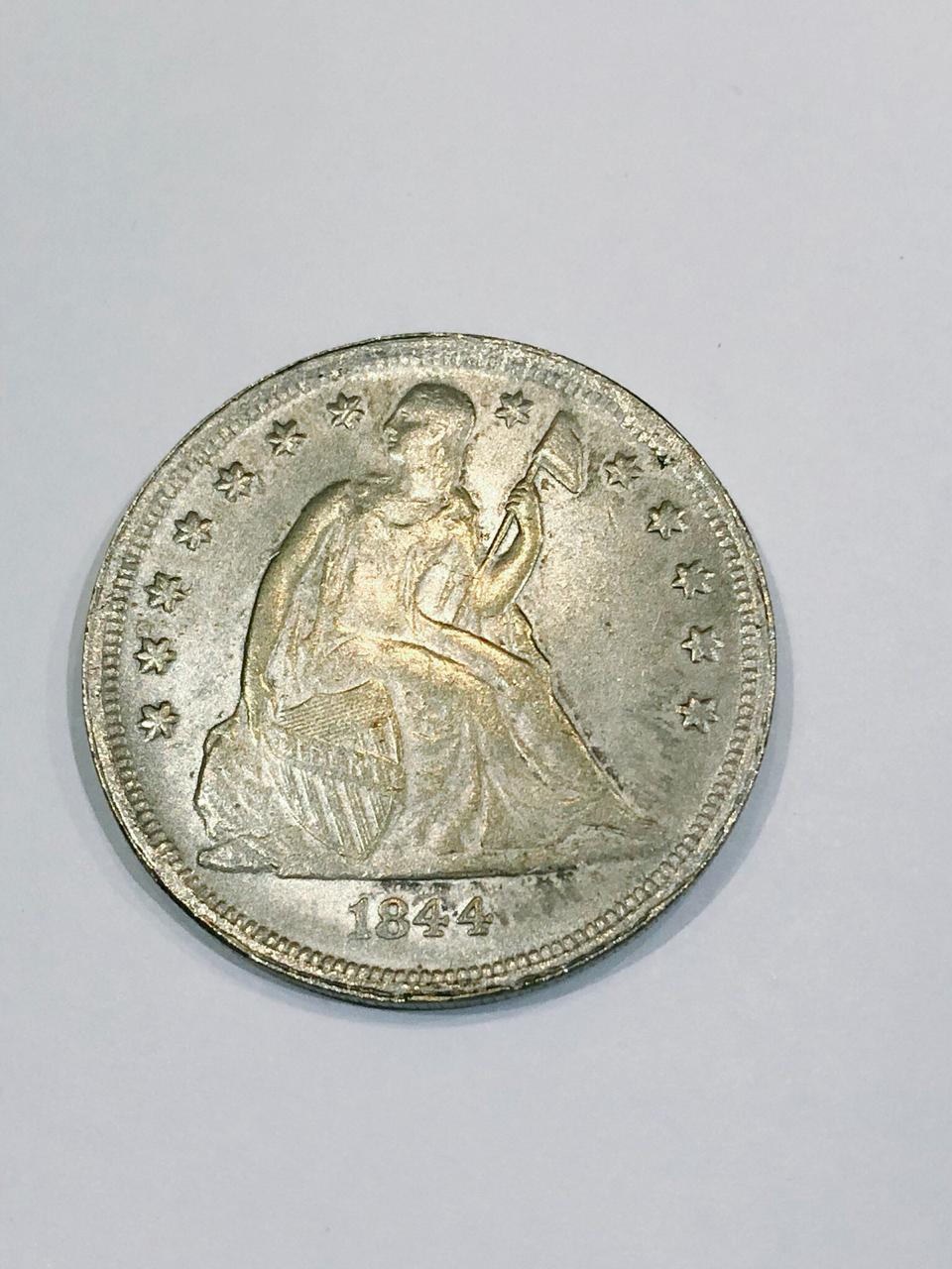 1844-1$-Seated-Liberty-With-CC!
