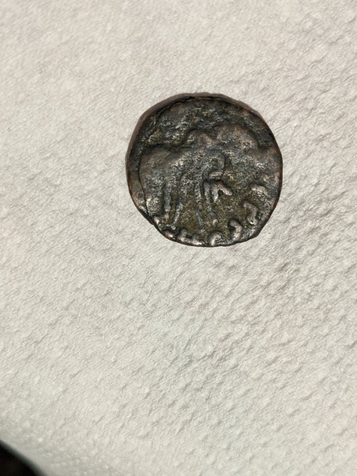 Ancient-Coin---Hopefully-Enough-Left-Of-It-For-Clues-Or-Info?