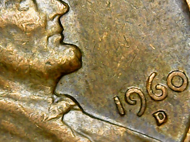 Weird-Doubling?-1960-D-Lincoln-Penny