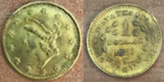 1-Gold-Dollar-1851-With-3-Stars-On-Reverse