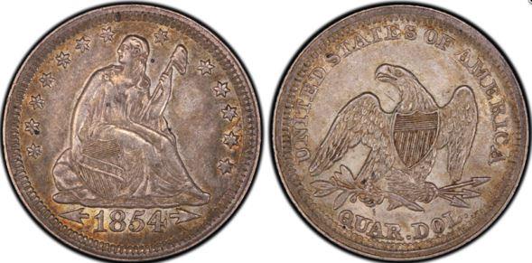 1854-Seated-Liberty-Quarter-You-Vs-PCGS-Grade-Posted