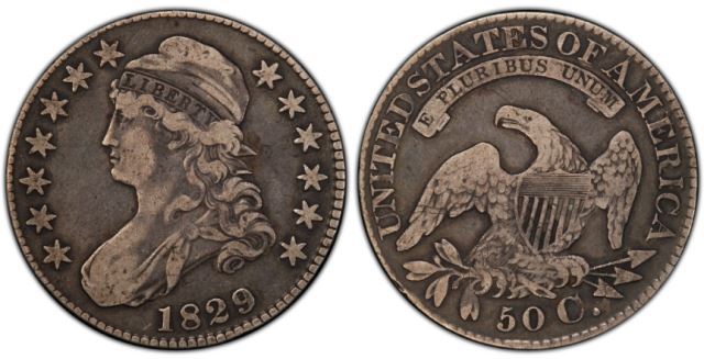 1829-Capped-Bust-Half-Dollar-For-Grading