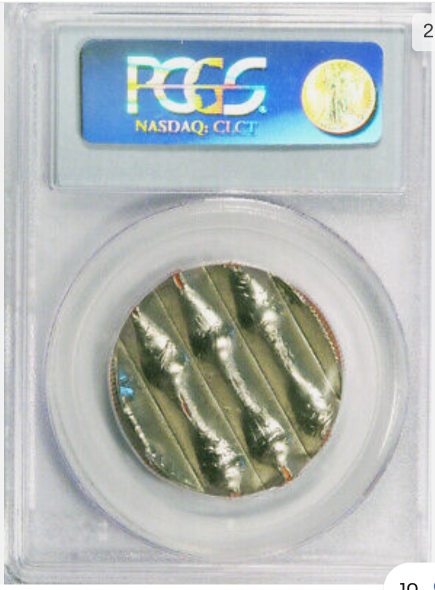 PCGS-Slabbed-Mint-Cancelled-Half-Planchet---No-Info-In-Database