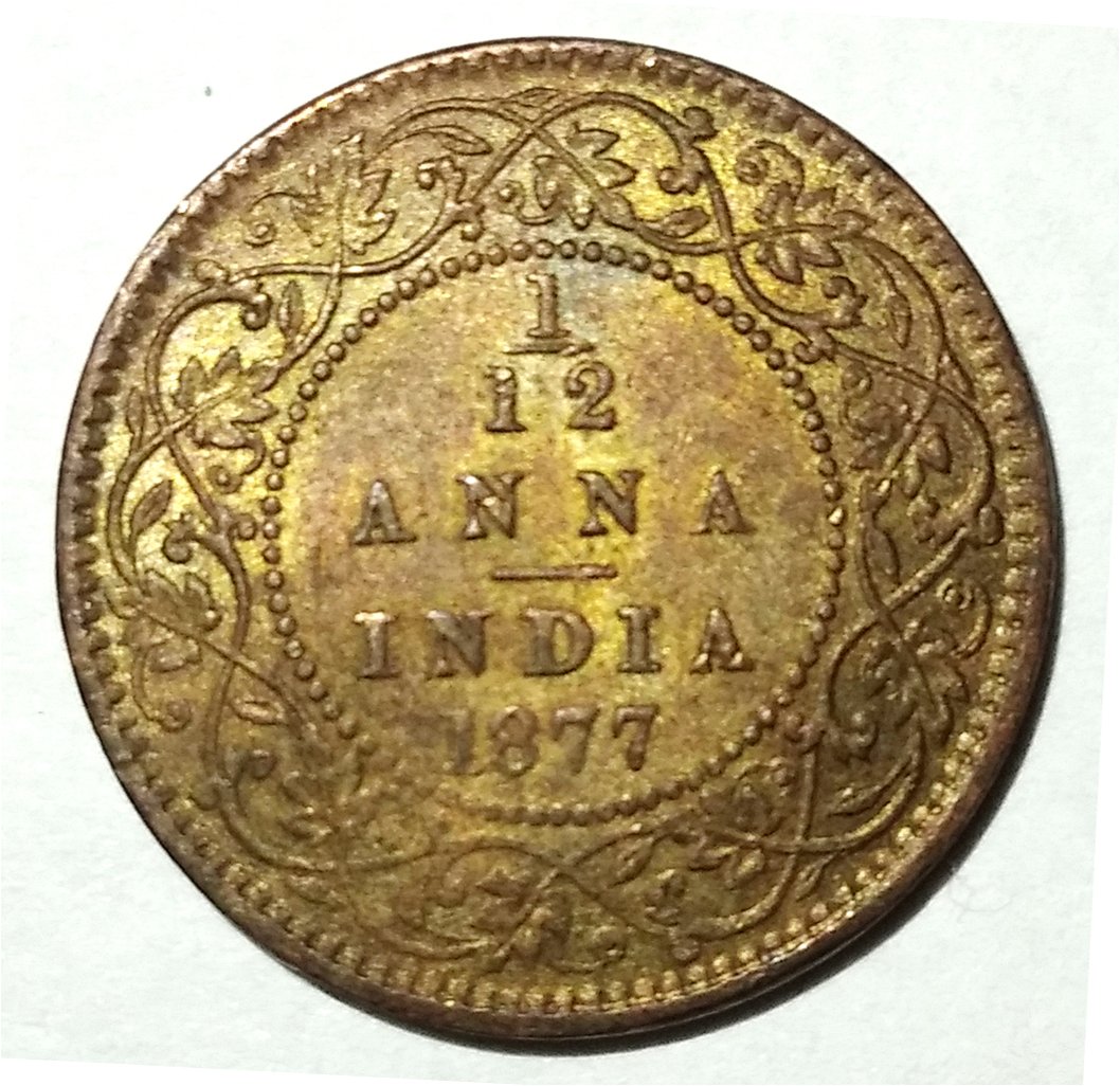 1/12-Anna-1877-Calcutta?
