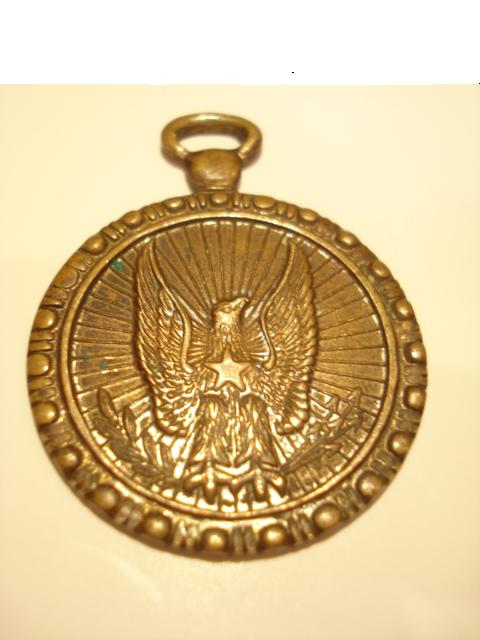 Unidentified-Military-Medal-?---Marked-50-On-The-Back...