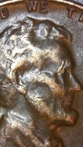 Few-Of-LMC-Penny-Got-Damaged-On-Lincoln-Head-From-My-Collection.