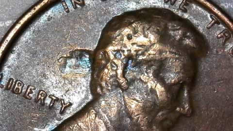 Few-Of-LMC-Penny-Got-Damaged-On-Lincoln-Head-From-My-Collection.