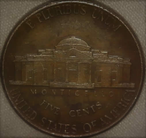 1996-Jefferson-Nickel.-Don't-Know-Why-It-Has-This-Color?-Helps-Please