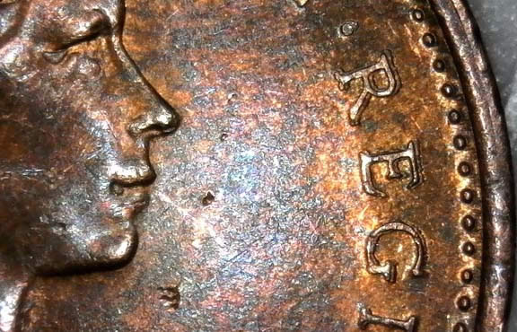 1978-Canada-1-Cent-DDO-And-Die-Chip.-Pleas-Helps-To-ID
