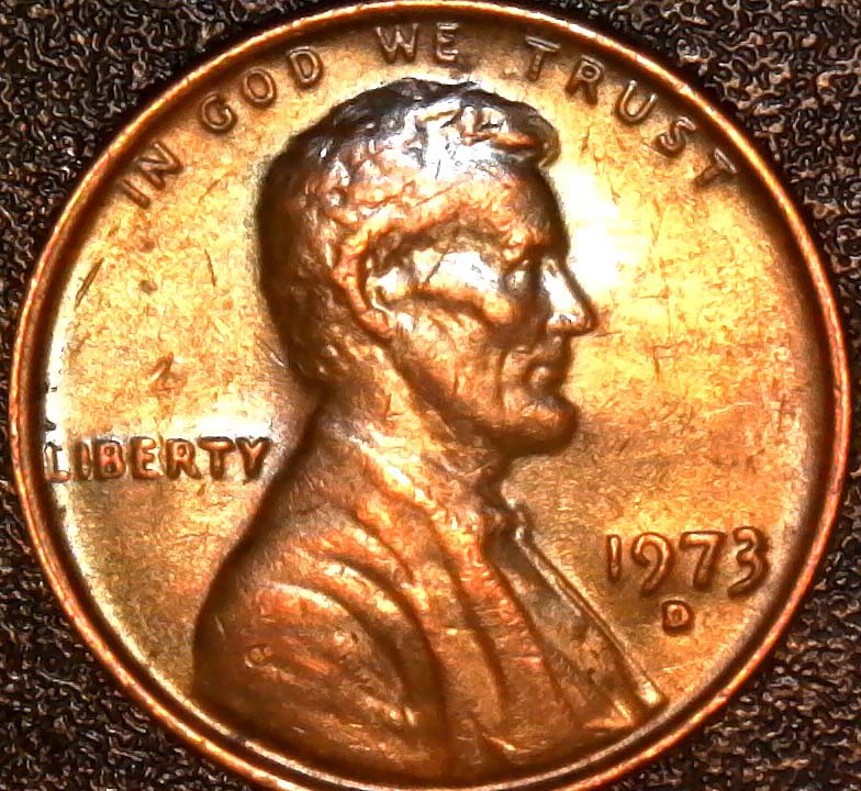 1973-D-LMC.-Someone-Miss-Abe-So-Much-So-He-Stamp-Second-Mint-Mark-On-Him