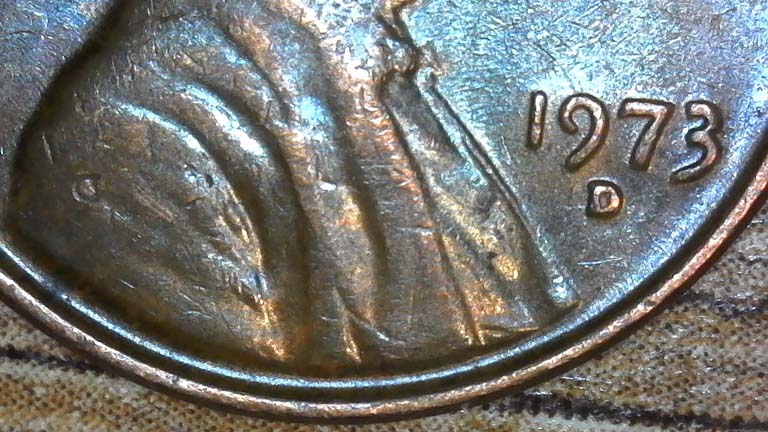 1973-D-LMC.-Someone-Miss-Abe-So-Much-So-He-Stamp-Second-Mint-Mark-On-Him