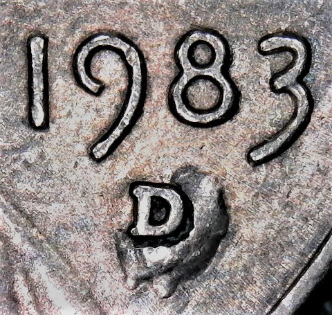 1983-D-LMC.-Zinc-Rot-Or-Die-Chip.-Huge