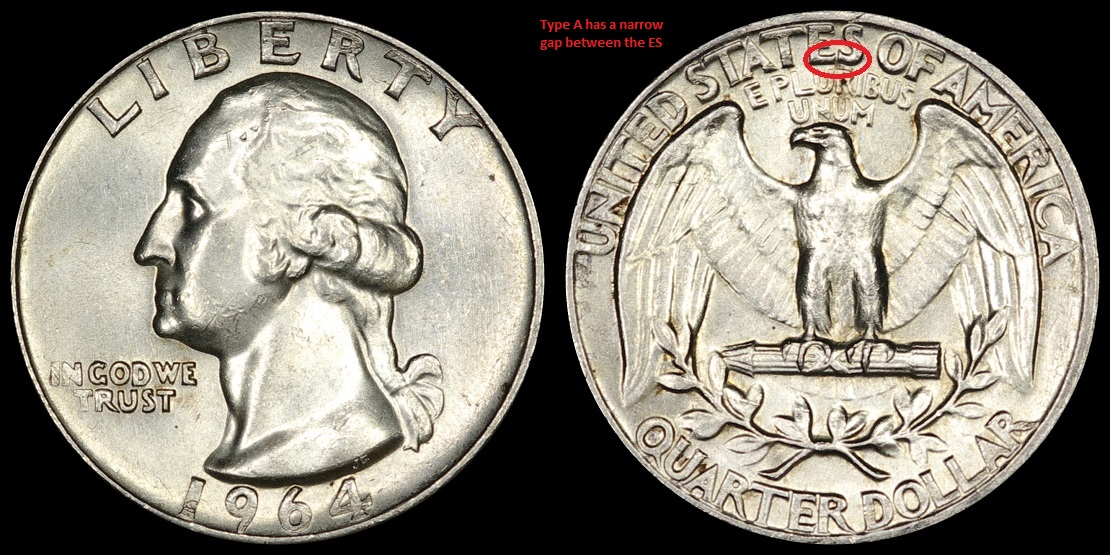 1964-Type-B-Reverse-FS-901-Washington-Quarter-X-2-Grades?