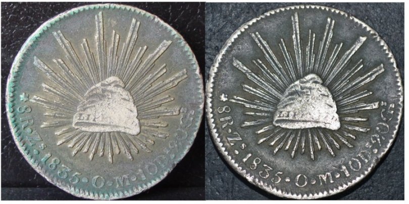 Green-Substance-On-Silver-Coin-?