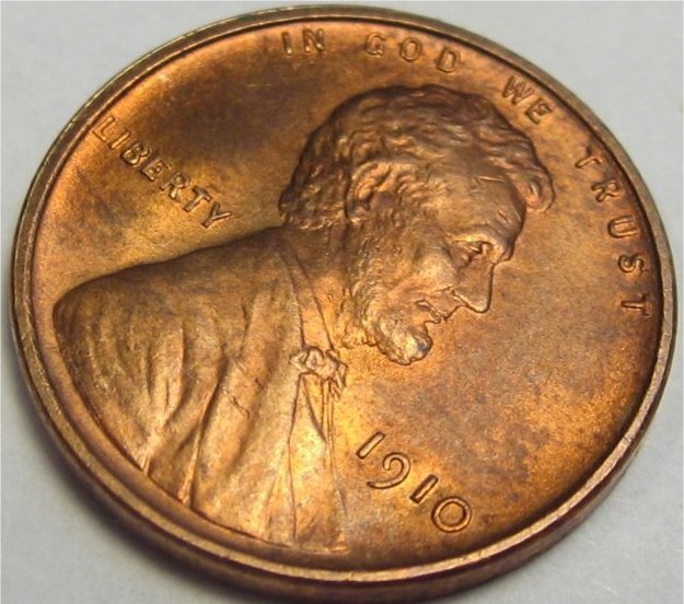 1910-Lincoln-Wheat-Cent,-For-Grading