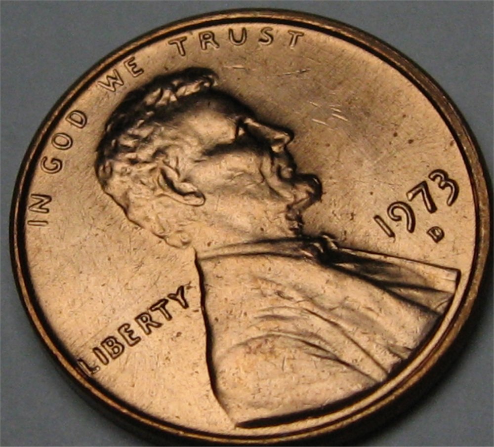 1973-D-Lincoln-Cent--Die-Polish-Lines-From-H-E-Double-Toothpick!