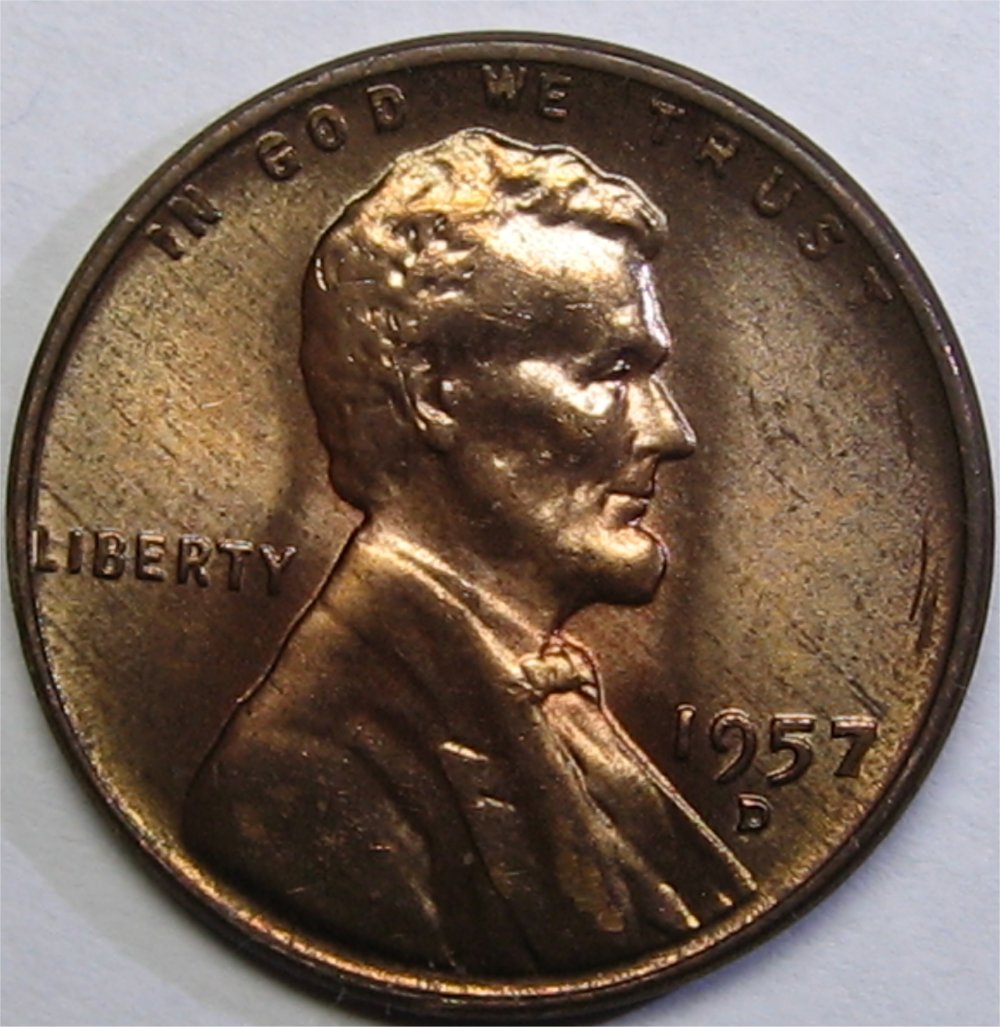 1957-D-Lincoln-Cent-Toned-Woody