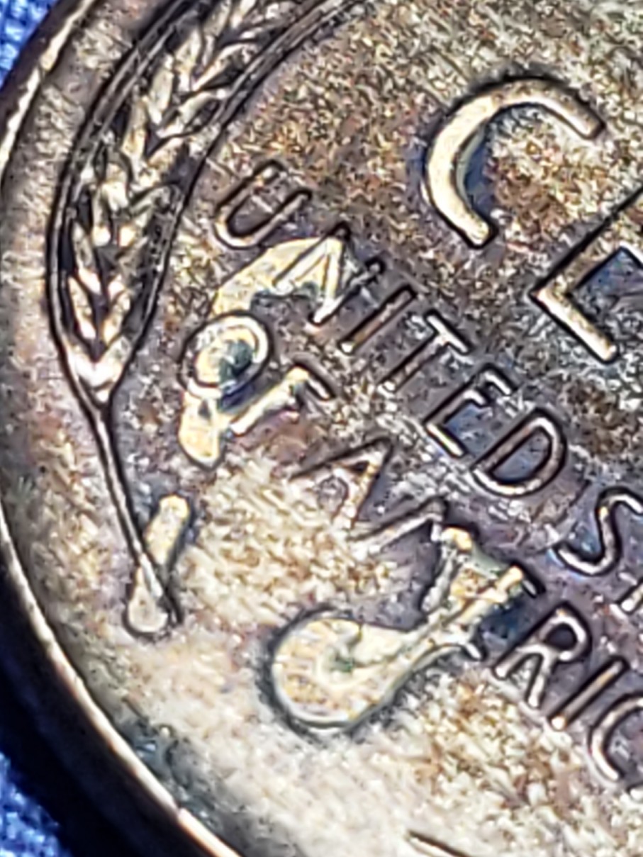 1935-Wheat-Penny-With-Strange-Coloring