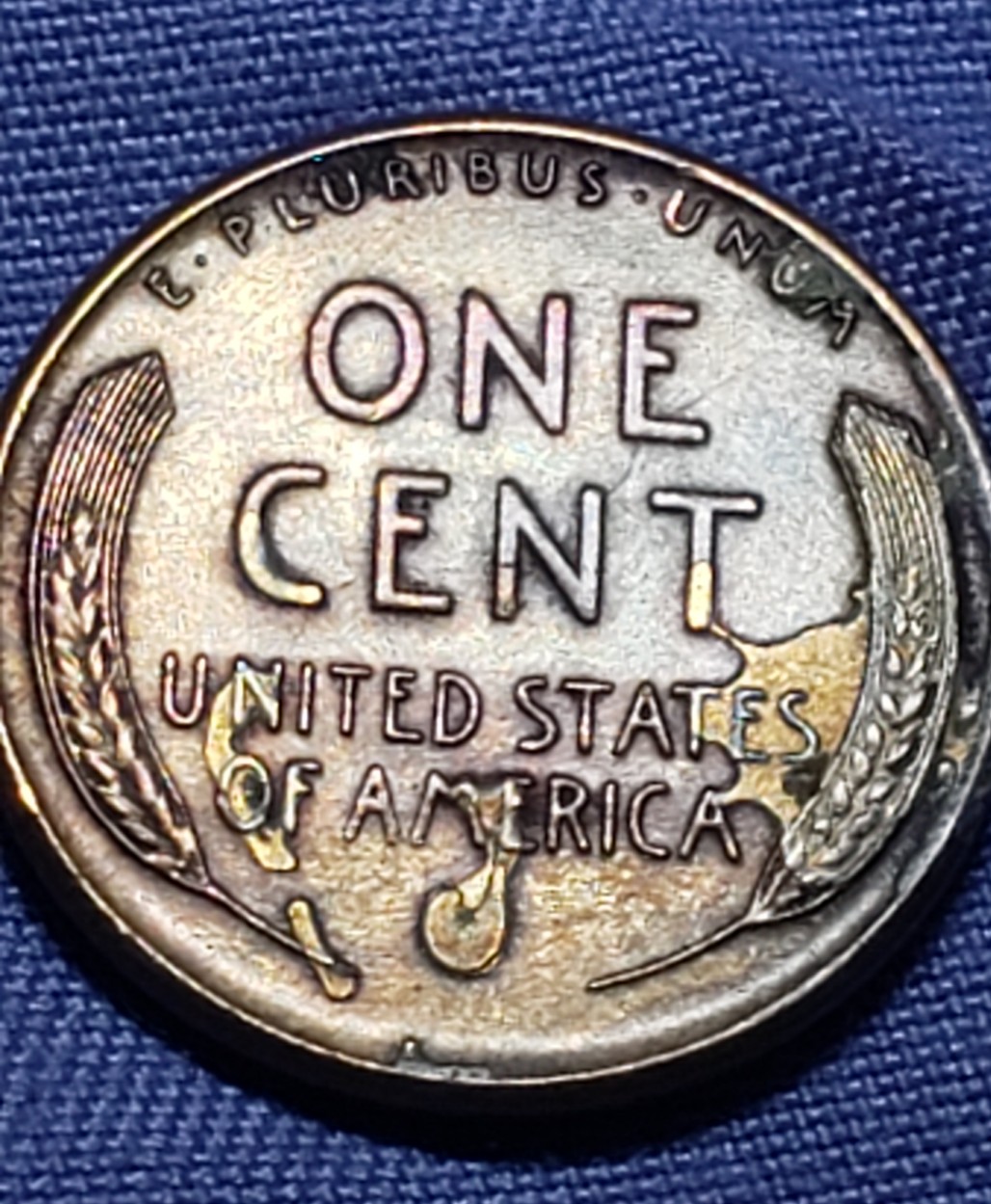 1935-Wheat-Penny-With-Strange-Coloring