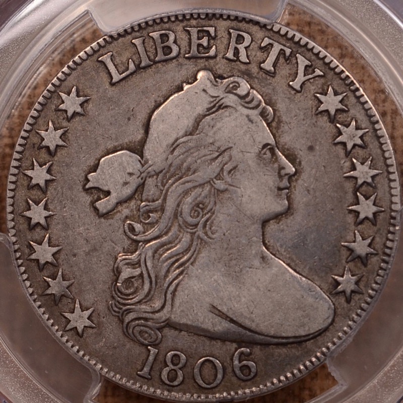 One-More-1806-Draped-Bust-Half-Dollar-Knob-6-Small-Stars----You-Vs-PCGS