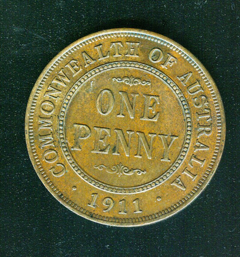Circulated-1911-Half-Penny