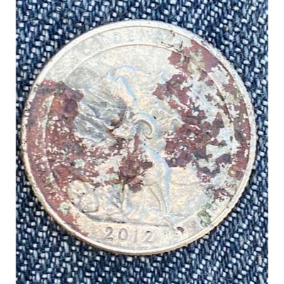2012-Denali-State-Quarter-Missing-Reverse-And-Obverse-Clad-Layers
