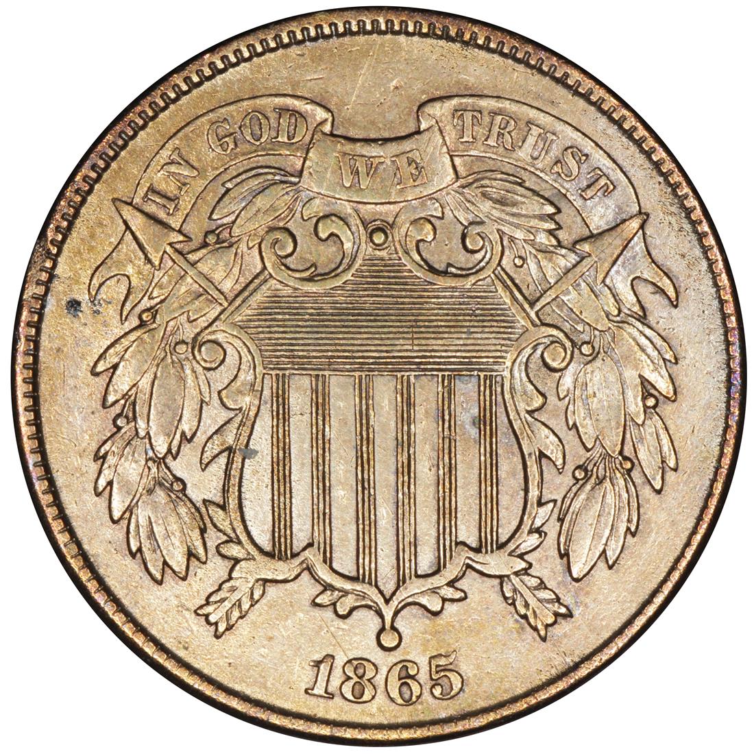1865-2¢-Piece---Grade?