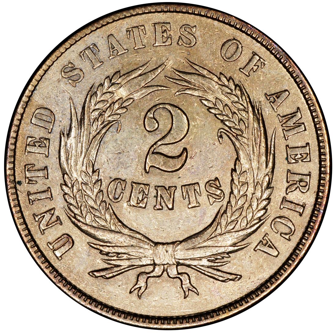 1865-2¢-Piece---Grade?