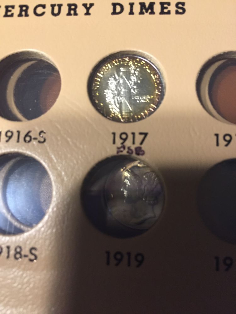 Toned-Mercury-Dimes;-My-Collection-And-Yours