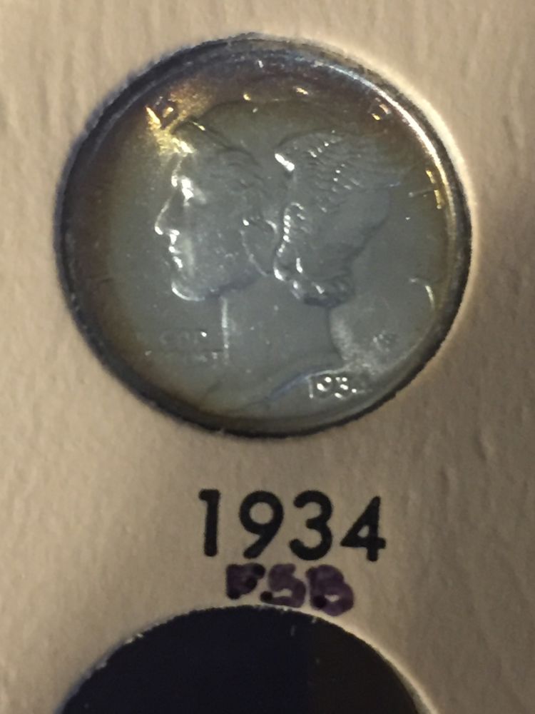 Toned-Mercury-Dimes;-My-Collection-And-Yours