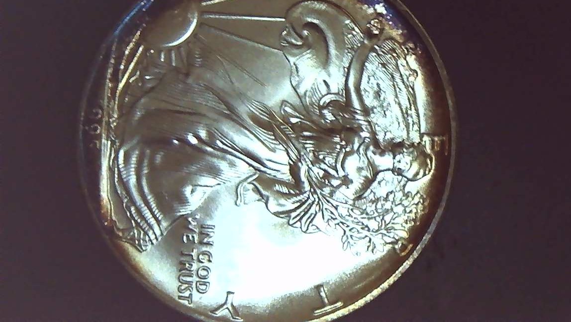 1995-P-American-Silver-Eagle-Toned-To-Grade-Or-Not-To-Grade