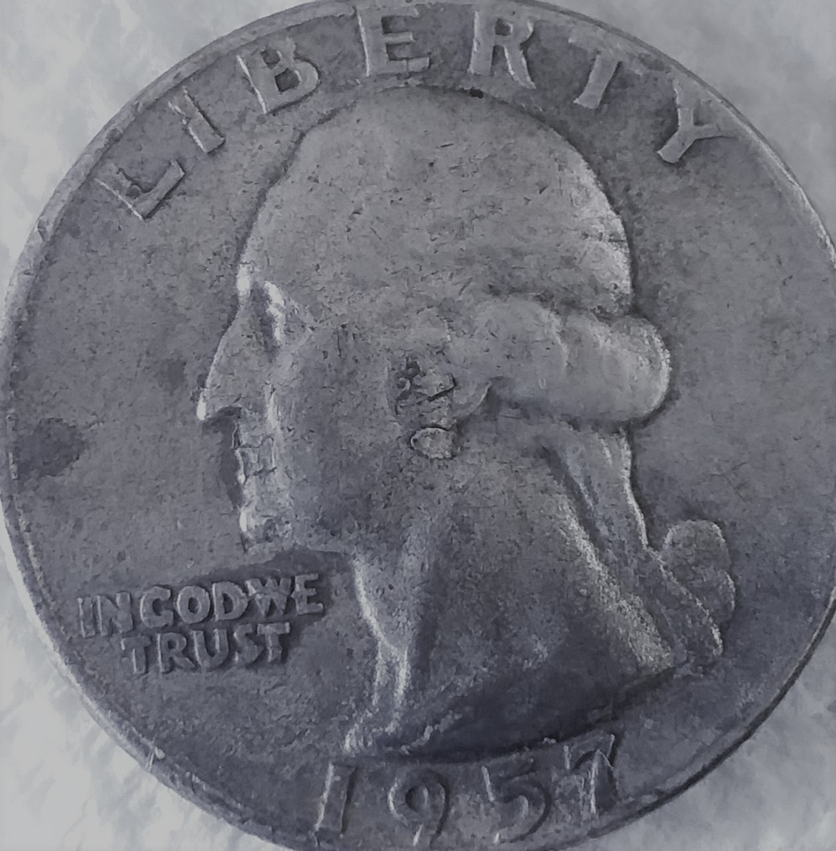 1957-D-Washington-Quarter--Die-Chip-Mouth,-Ear