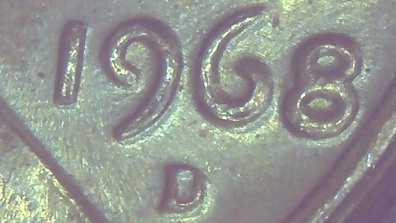 1968-D-LMC-Lincoln-Penny-Extra-Thickness-North-Of-Obverse.