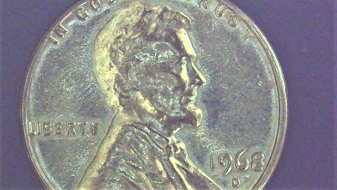 1968-D-LMC-Lincoln-Penny-Extra-Thickness-North-Of-Obverse.