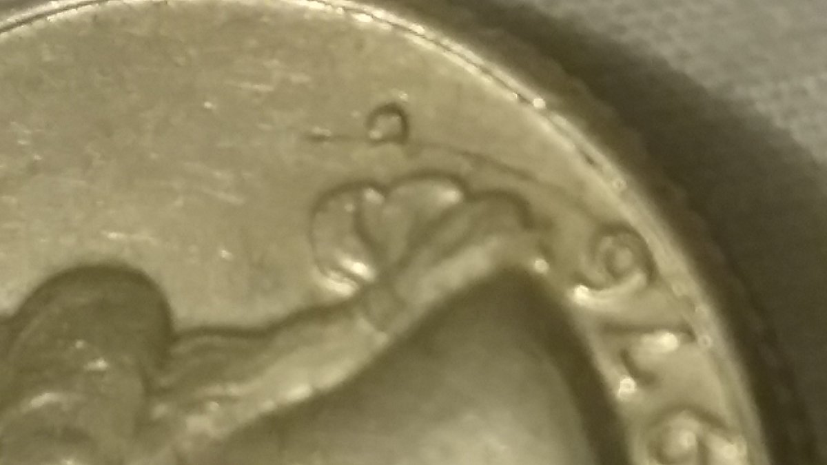 1776-1976-Bicentennial-Quarter-Error-Misprint-On-Forehead