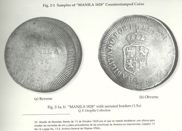 Spanish-Philippines-1828-2-Reales--With-Yii-Countermark