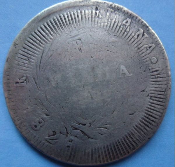 Spanish-Philippines-1828-2-Reales--With-Yii-Countermark