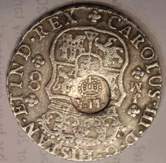 1767-Pillar-Dollar-With-Yii-Counter-Stamp-Real??