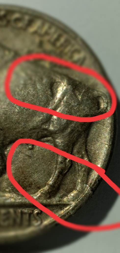 Please-Help:-Is-That-A-Mint-Error-Lamination?-Buffalo-Nickel