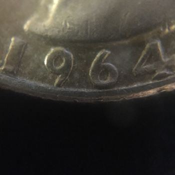1964-D-Quarter-Toned-On-Obverse