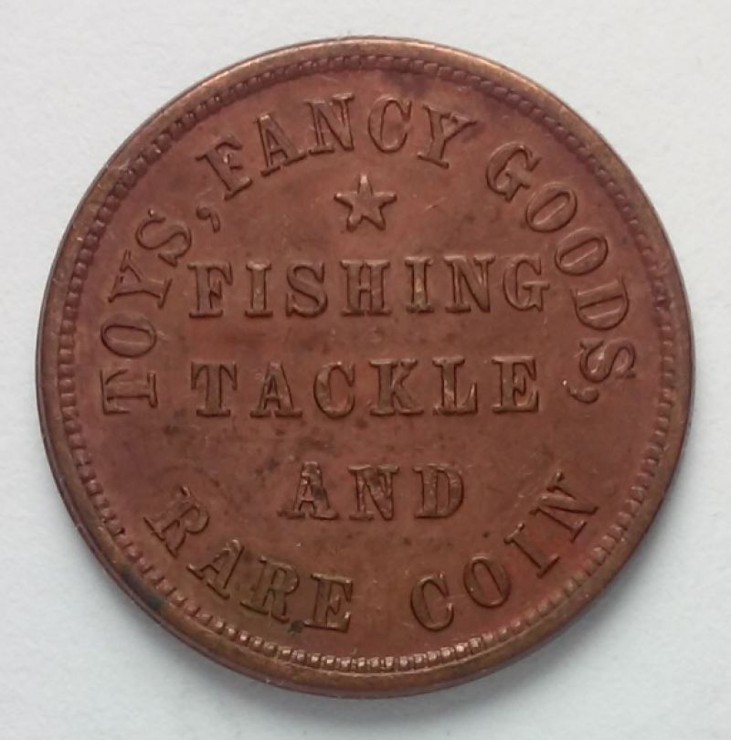 Civil-War-Token-Oswego,-NY-Fish-And-Tackle....-And-Wait-For-It-Rare-Coin!