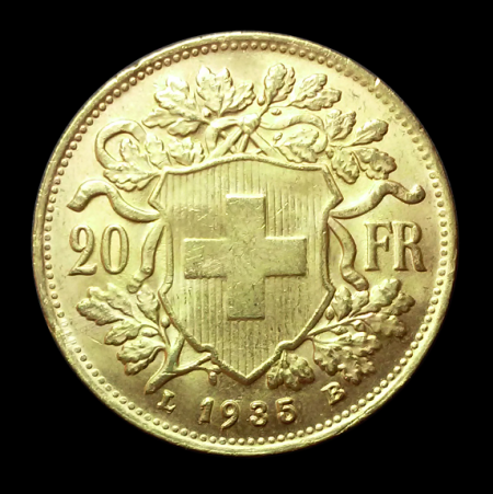 1935-Swiss-Gold-Helvetia-20-Franken-DDO?