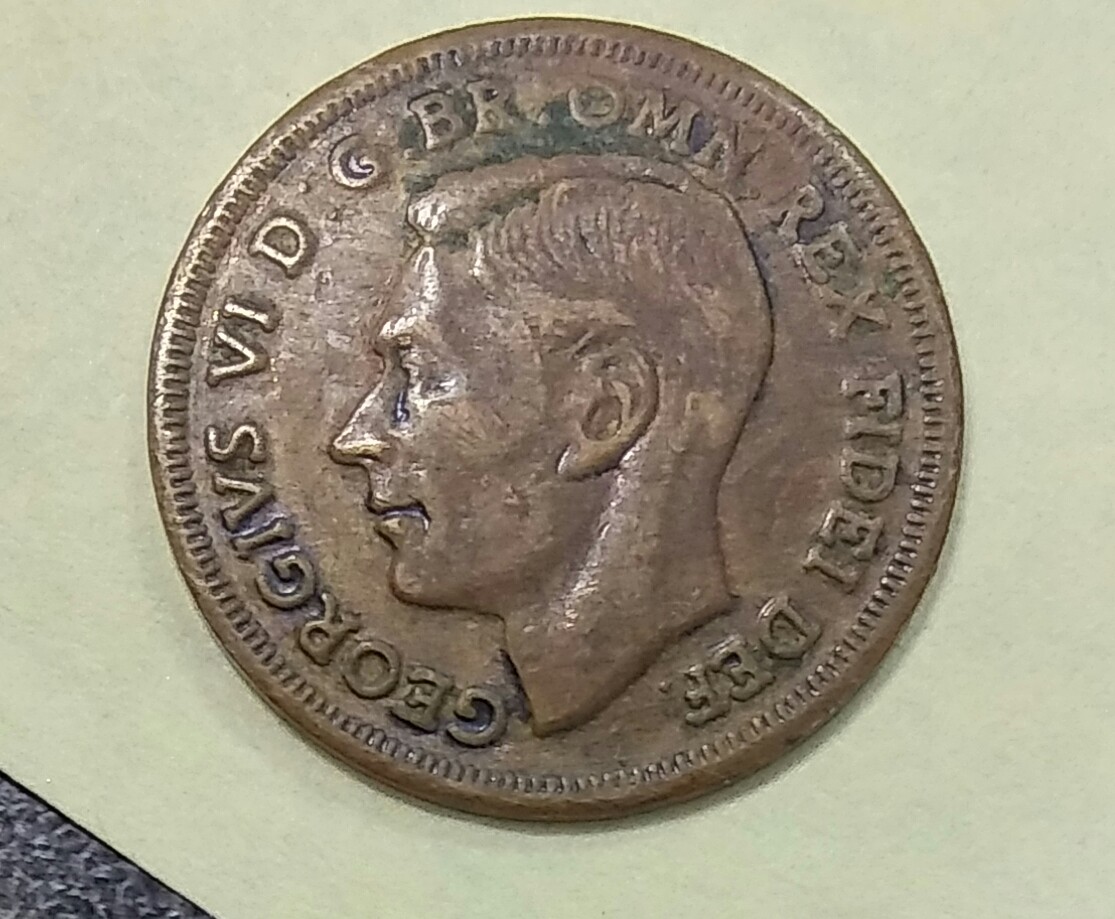 King-George-Coin-Possibly-An-Error-Coin---Struck-Through-Capped-Die
