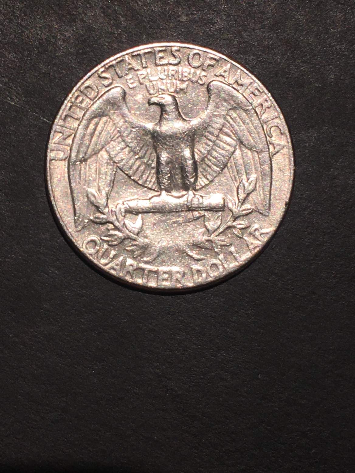1974-Quarter:-Reverse---Faded-Tail-And-Wreath