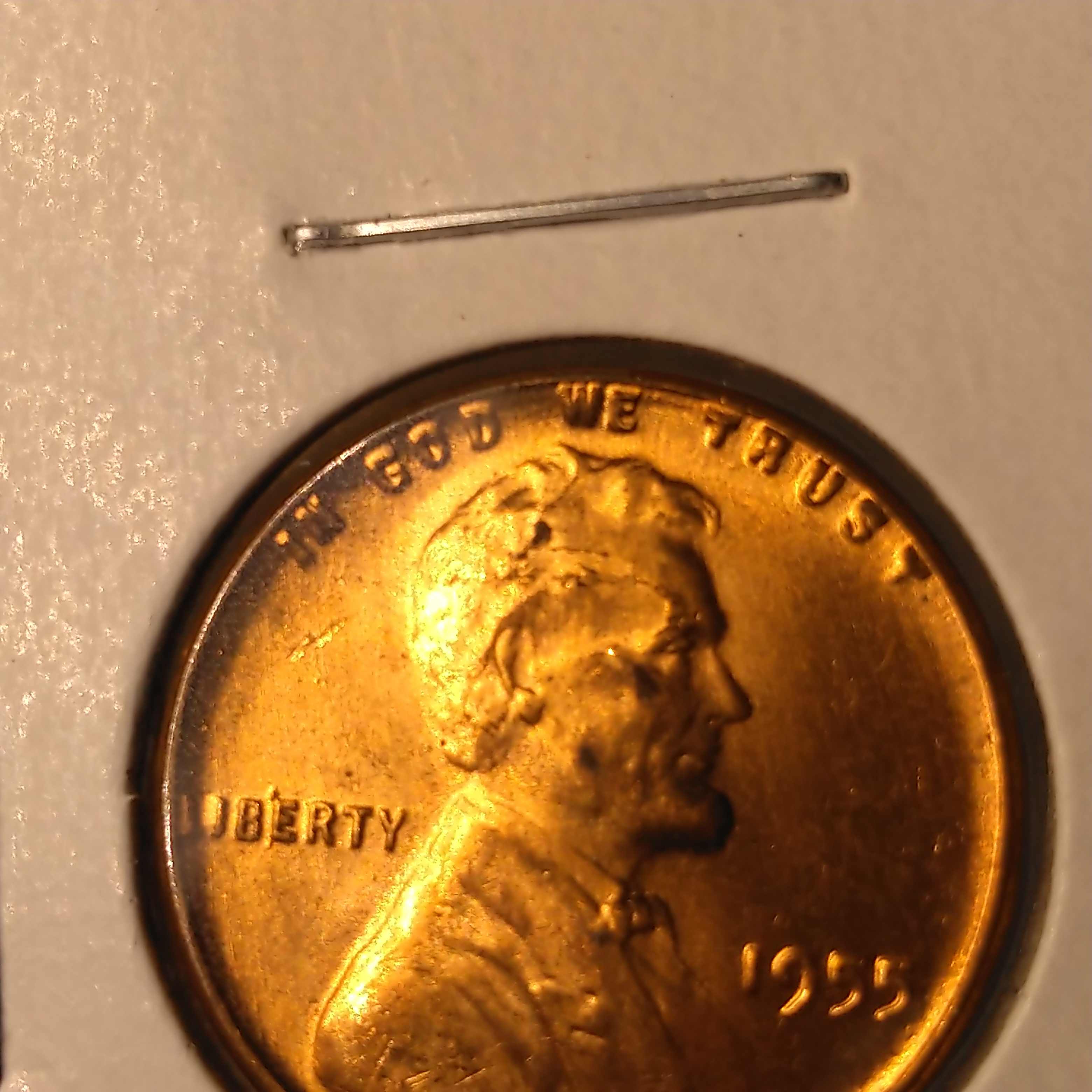 Roll-Of-1955-P-Pennies-With-Multi-Die-Cracks