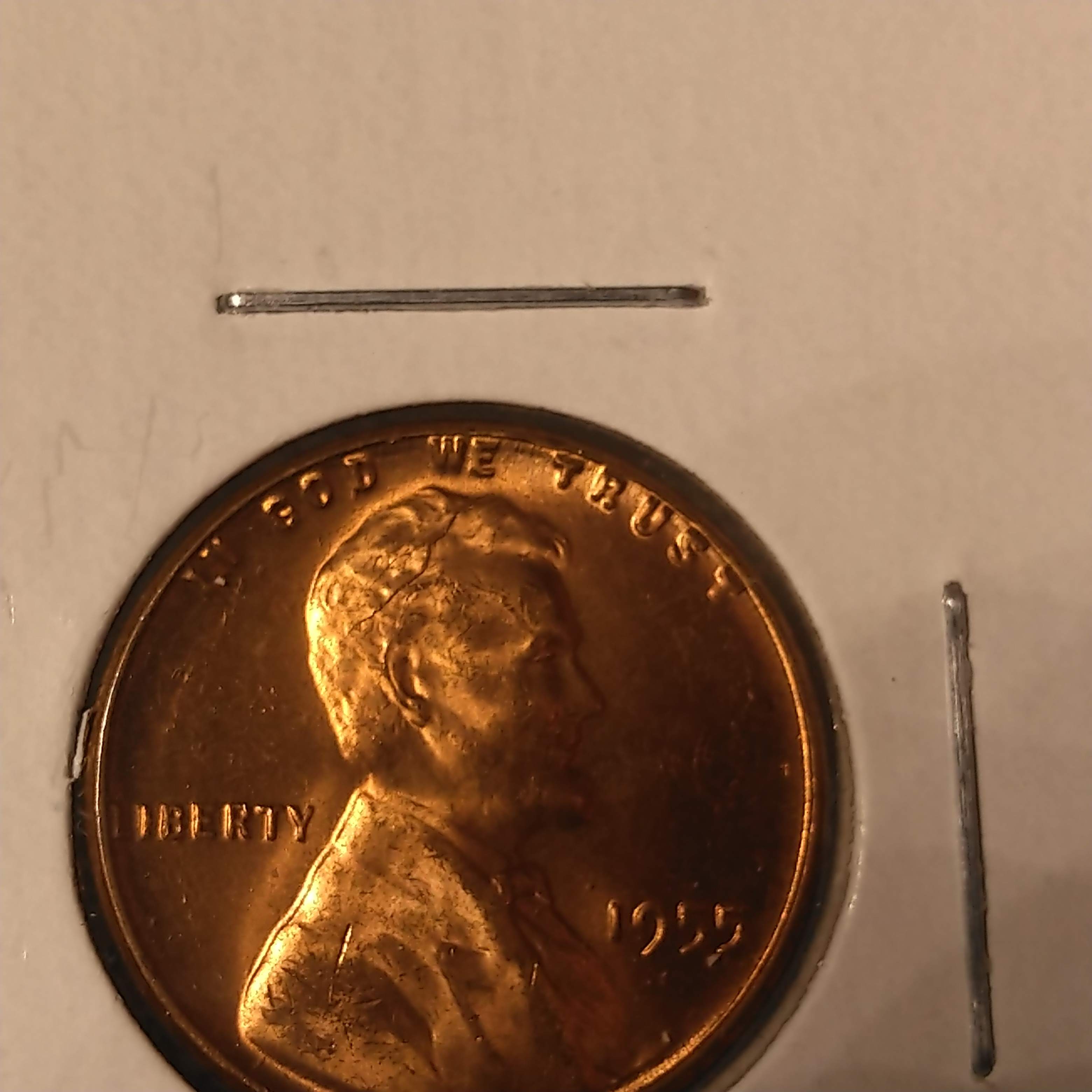 Roll-Of-1955-P-Pennies-With-Multi-Die-Cracks