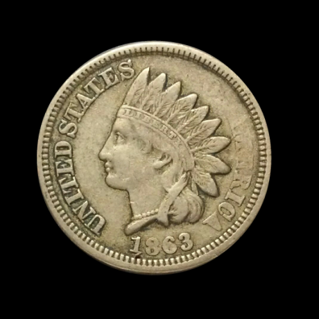 1863-Indian-Head-Cent,-Part-Worn,-Any-Ideas?
