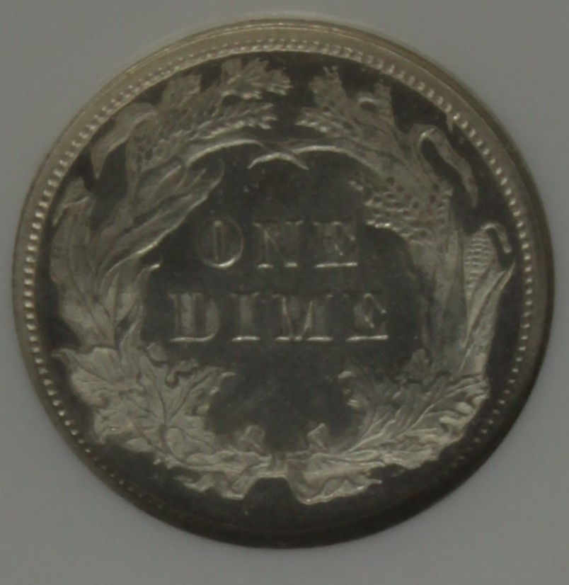1877-Seated-Liberty-Dime,-Graded-MS-66-By-NGC