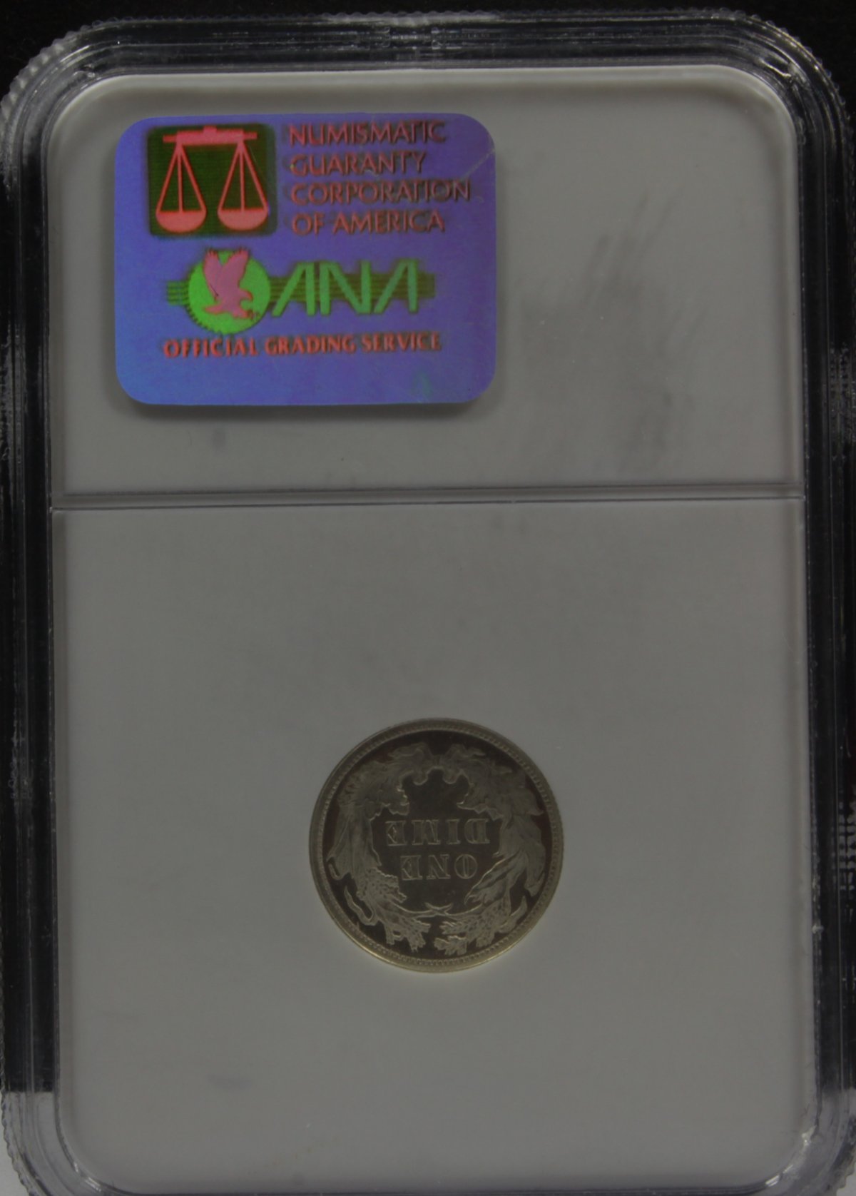 1877-Seated-Liberty-Dime,-Graded-MS-66-By-NGC