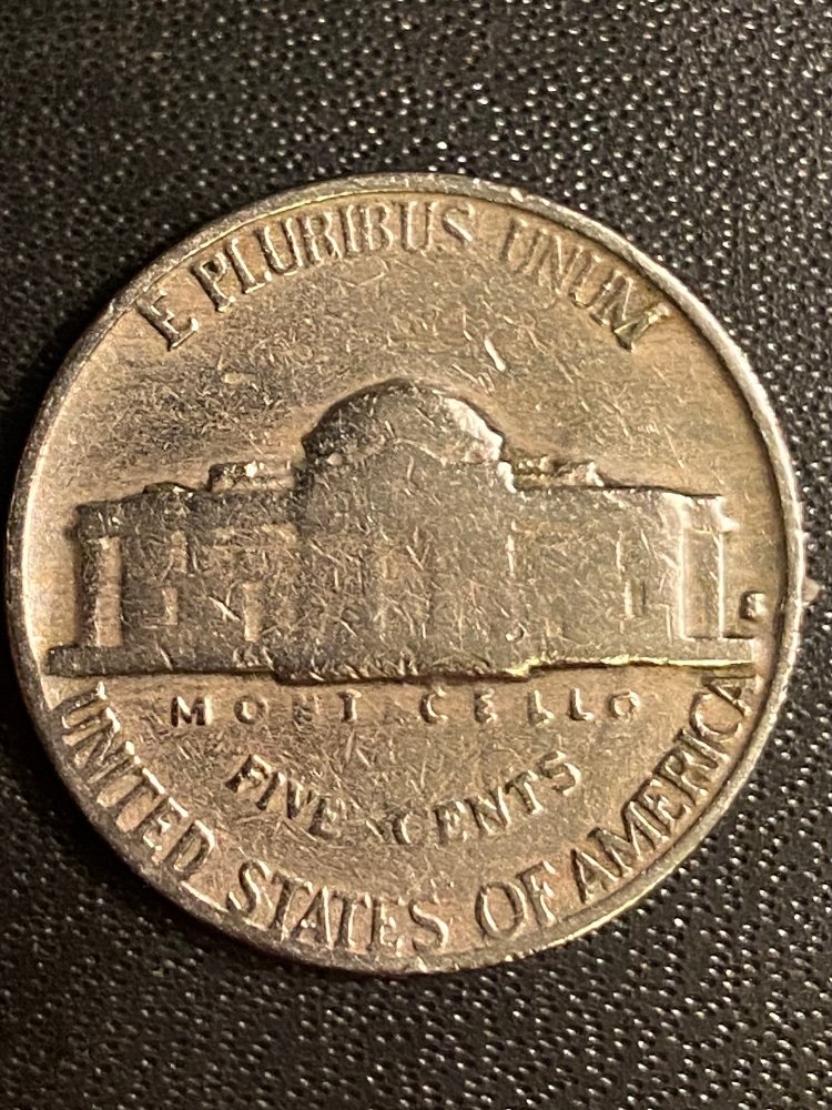 1940-S-Nickel----Missing-N,-I-And-Doubling-In-The--Second-L-In-Monticello